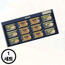 CJ스팸 6호 12캔 명절 답례품 설날 구정 직원 + 쇼핑백 선물세트, 1박스