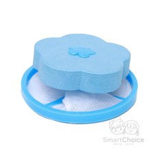 SmartChoice 洗衣機毛屑過濾網袋 輕盈漂浮設計 有效收集衣物毛絮 天空藍 尺寸16x10公分, 1個