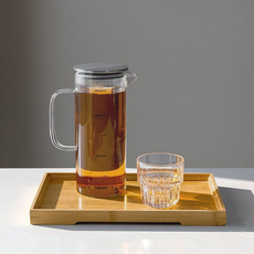 내열유리 대용량 보리차 냉장고 물병 유리보틀 보리차 전용 용기 냉장 보관병 음료 저장 병, 1개, 색상 정보 없음