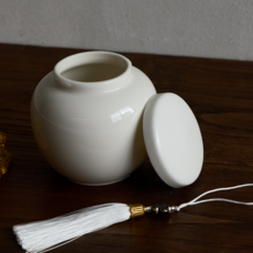 달항아리 미니 소금단지 현관 풍수 재물운 상승, 1개