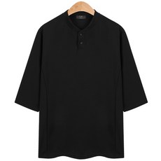 Freestyle 男款 Cheonmuyeol 企劃款亨利領七分袖T恤