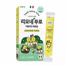 레몬수 원액 생레몬착즙 이탈리아 100 레몬즙 14포 2박스