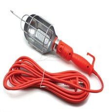 유선 작업등 소켓형 10호 전구미포함 비상용 공장 야간 낚시 안전 캠핑, 1개