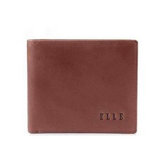 ELLE HOMME 精緻牛皮上翻三窗格短夾 男士真皮短夾 皮夾 錢包