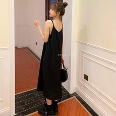 TRUDA GIRL 雪紡V領連身裙