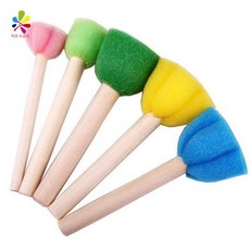 200개 어린이집 유치원 미술수업 DIY 스펀지붓, 50개 버섯 프린트, 1개
