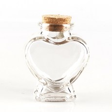 미미네아쿠아 하트모양 마리모키우기 유리병 (S), 1개
