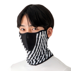 [수이골프 R형] UV 자외선 차단 얼굴 햇빛가리개 골프 등산 조깅 바이크 스포츠 마스크, R-5 번개 블랙