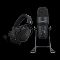 FANTECH x FIFINE 電競耳麥與麥克風組合 MH90耳罩式耳機 K690電容式麥克風
