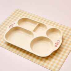 모던하우스 아동용 베어하트 옥수수 나눔식판, YELLOW 옐로우, 1개