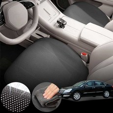 르노 SM7(04~11) 2.3/3.5 차량용 초슬림 통풍 시트 커버 블랙 2개 세트