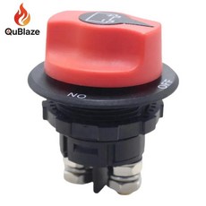 100A 마스터 배터리 차단 스위치 회전식 차량 밴 트럭 보트 전원 ON/OFF, 01 onesize, 1개