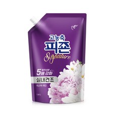 피죤 고농축 시그니처 실내건조 섬유유연제 미스틱레인 리필, 1.6L, 1개 생활용품/세탁세제 반품 최저가 9,600원