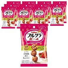 Calbee 卡樂比 水果麥片球 莓果牛奶口味, 16個, 26g