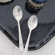 국산 에스프레소 스텐 티스푼 푸딩 과일포크 디저트 후식 홈카페 탕비실