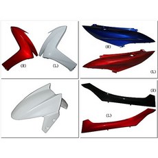 EG部品 SMAX/S-MAX 155 1DK 機車車殼烤漆零件 (附發票), 1個, 深紅色