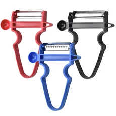 Julienne 톱니 모양 과일 야채 껍질 벗기기 칼 슬라이서 분쇄기 가정 주방 도구 액세서리, 03 3pcs