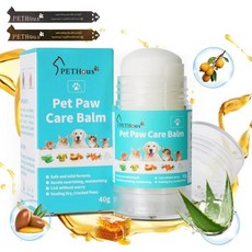 반려견 발 패드 밤 ， 고양이 코와 반려동물용 저자극성 핥기 안전 일상 반려동물 관리 개와 갈라진 마른 코에 적합합니다.균열 로부터 보호합니다. 1.4온스, 1, 1개