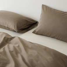 秋冬枕頭套 純棉材質 長絨棉磨毛工藝 單人尺寸 2只一對裝 全棉枕頭套 舒適透氣 睡眠用品+雲棲-高級咖+48*74cm/對裝, 雲棲-高級咖