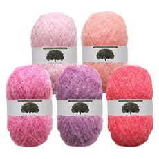 실감는삼촌 수세미실 90g X 5종 세트(총450g), 1세트, 봄벛꽃 5종세트