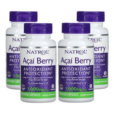 나트롤 아사이베리 500mg 식물성 캡슐 75정, 4개