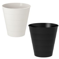 이케아 오픈형 휴지통 쓰레기통 10L 28x28cm 프니스, 화이트, 1개