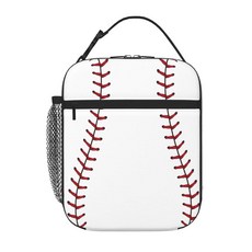 Cemfyzoch 스포츠 야구공 아동용 도시락 가방 여아 남아용 단열 휴대용 재사용 가능한 토트 백 쿨러 상자 식사 준비 어린이 여성 남성 학교 여행 피크닉 사무실 작업용, Color A, A Sports Baseball Ball