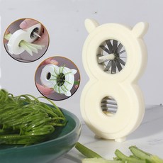 BLOWFISHFUGU 가정용주방파 채썰기 파채칼 파절이파채칼 다용도 야채절단기, 2개, 화이트