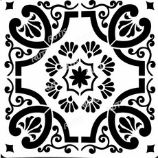 ST-DOT-0093型染版(Stencil)-蝶古巴特diy-簍空模板-塗鴉模版-繪畫模版，輕鬆打造獨特風格，享受創作樂趣, 1個, DOT-0093