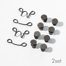 쏘이온 바지 허리조절 클립, 블랙2set