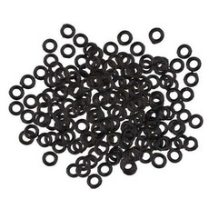 shangren 2x200Pcs 로드/다트 고무 팁 O-그로멧 블랙 그로밋, 2MM