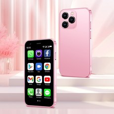 SOYES XS15 미니 안드로이드 8.1 스마트폰 3.0인치 디스플레이 2GB RAM 16GB ROM 듀얼 SIM 대기 플레이 스토어 3G 리틀 폰, 핑크