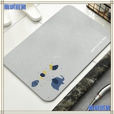 軟式珪藻土地墊 浴室踏墊, 1個, 向日葵-煙灰,30-40cm【硅藻泥材質升級版】