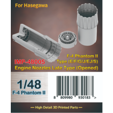 IMP-48005 1/48 F-4 Phantom II Type(E/F/G/J/EJ/S) Engine Nozzles Late Type (Opened) For Hasegawa