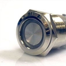 자동차 LED 버튼 스위치 온오프 푸쉬락 12V 24V 겸용 LED스위치 차량LED스위치 차량온오프스위치 차량푸쉬락 LED스위치푸쉬락 온오프LED스위치 자동차용품+커머스연구소Sho, 써클타입–푸쉬락-16파이(블루)