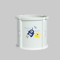 嬰兒游泳桶兒童泡澡桶家用新生兒可摺疊游泳池寶寶洗澡桶浴桶代發, 太空人:70*65cm(坐墊+排水管)
