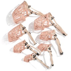 狗嘴套塑料狗狗家犬嘴套批發寵物止吠器用具透氣防咬狗口罩防誤食, 1個, 1號重量18克適合小型犬:防咬狗嘴套(黑色)