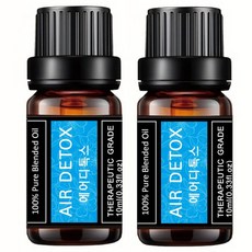 레노포프 천연 에센셜오일 & 블랜딩오일 35종 테라퓨틱등급, 2개, 23.에어디톡스, 10ml
