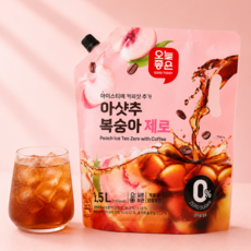 오늘좋은 아샷추 복숭아 제로, 5개, 1.5L