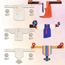 조앤안 다용도 소품걸이 만들기 전통 체험 미술 색칠 놀이 다용도걸이 만들기, 1개, 소품걸이(저고리)