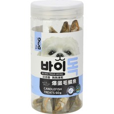 3貓2館 汪洽普 狗狗凍乾零食 毛鱗魚60g 鱈魚90g 鮭魚100g 天然無添加, 毛鱗魚(60g), 1個