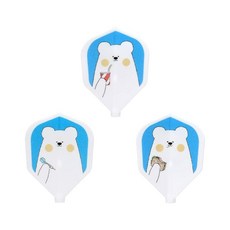 D.CRAFT 디크래프트 Fit Flight 피트 플라이트 시로쿠마 쉐이프 화이트 다트 플라이트