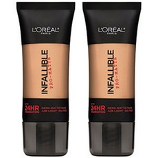로레알파리 인팰러블 프로-매트 업 투 24HR 파운데이션, Natural Buff, 2개