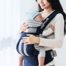 루루루드림 신생아 아기띠 올인원, 네이비