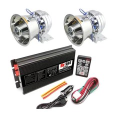 무선 전자 시끄러운 자동차 경고 경보 경찰 경적 스피커 마이크 시스템 화재, 1개