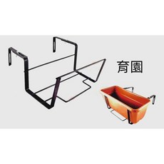 簡易式磚牆用伸縮花槽架 (長32x寬16x高15.5cm), 1層, 黑色