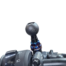 알루미늄 볼트형 10mm 볼베이스 알루미늄 볼마운트 백미러 사이드미러 CNC 거치대, 버닝블루, 1개