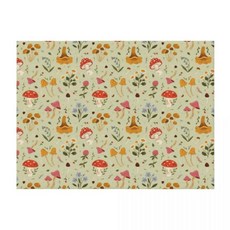 버섯과 야생화 무늬 담요 소파 이불 재미있는 선물, 2. 150x125cm(60x50in)