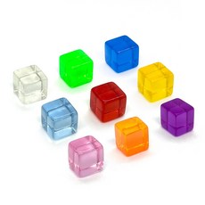 투명무지주사위 / 보드게임부품 큐브다이스 아크릴큐브, 03. 그린, 1개