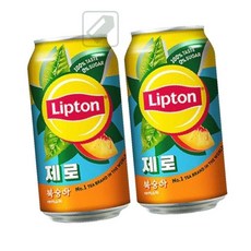 분필스 캠핑음료 립톤 제로슈가 아이스티 355ml 24캔 복숭아, 24개